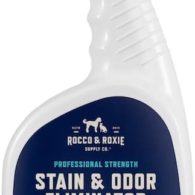 Rocco & Roxie Supply Professional Strength Stain and Odor Eliminator, Enzyme-Powered Pet Odor and Stain Remover for Dogs and Cat Urine, Spot Carpet Cleaner for Small Animal.