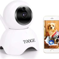 TOOGE Pet Dog Camera Wireless Home Security Camera FHD WiFi Indoor Camera Pet Monitor Cat Camera Night Vision 2 Way Audio and Motion Detection