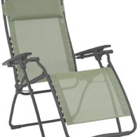 Lafuma Futura Zero Gravity Patio Recliner (Moss Green Batyline Canvas) Outdoor Folding Lounge Chair