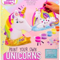 It’s So Me Paint Your Own Unicorns by Horizon Group Usa,DIY,Paint & Decorate 2 Ceramic Unicorns,Includes 6 Acrylic Paints,5 Metallic Paints,Gemstones,Glitter,Sticker Sheet,Sequins,Paint Brushes & More