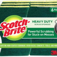 Scotch-Brite Heavy Duty Scrub Sponges, Stands Up to Stuck-on Grime, 6 Scrub Sponges