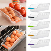 Slide Kitchen Fridge Freezer Space Saver Organizer Storage Rack Shelf Holder Box