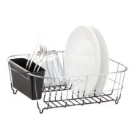 Kitchen Steel Over Sink Dish Drying Rack with Cutlery Holder Drainer OrganizerListed for charity